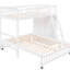 Lit superposé en bois massif avec 6 tiroirs et fond portatif - lit simple sur roulettes amovibles-421049832-421049835