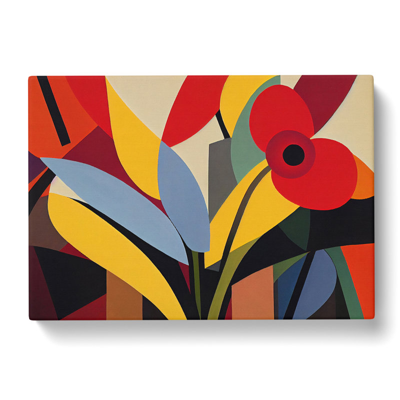 Wild Abstract Flowers - Wrapped Canvas