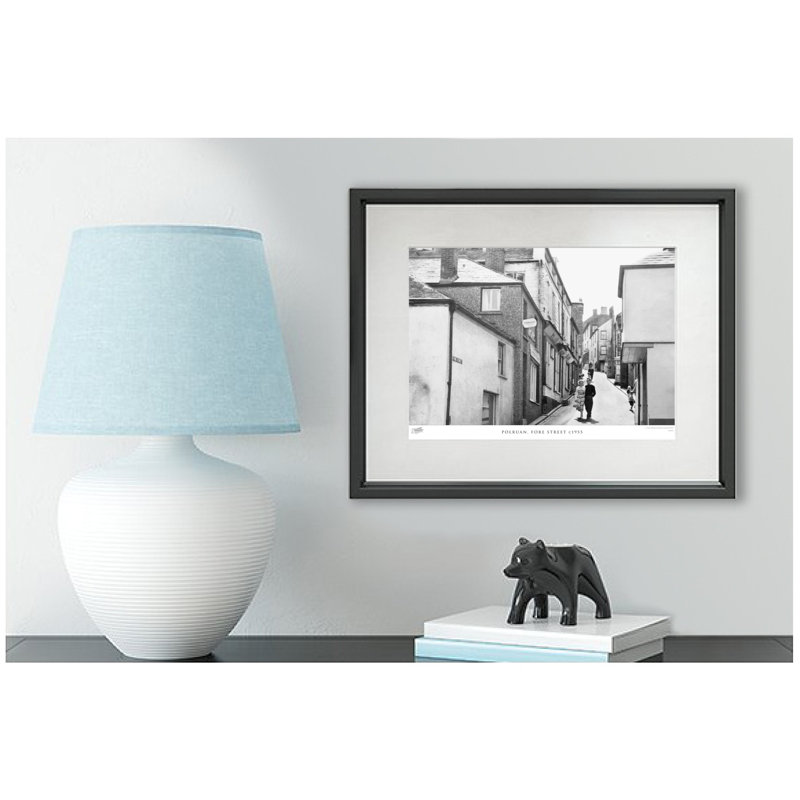 Polruan, Fore Street C1955 - Single Picture Frame Print, 60cm H x 80cm W x 2.3cm D