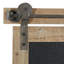 Panneau décoratif en bois brun avec décoration de porte de grange-2009744651