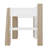 Full Size Loft Bed Complete With Shelving Units, Clothing Rods, And Work Area-1511569038