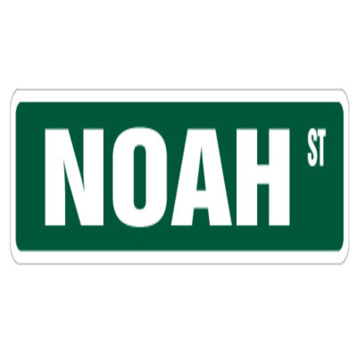 Noah Street Sign Childrens Name Room