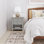 Amherst 24"W Solid Wood Transitional Nightstand with 2 Drawers and Open Storage Shelf