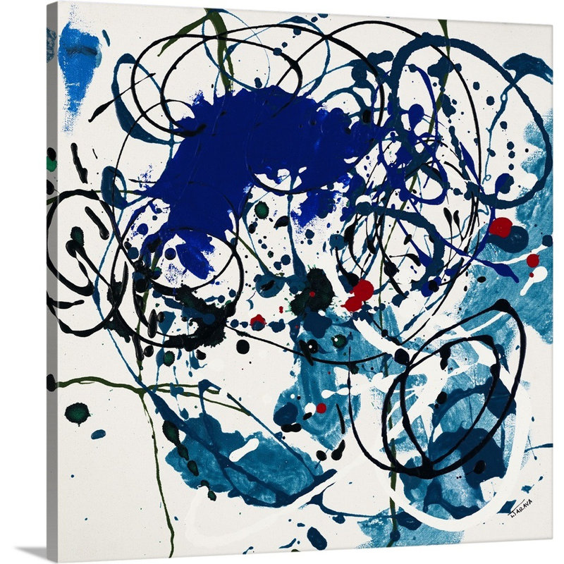 «Get Together II», peinture sur toile, Toile tendue, H 12 po x l 12 po x P 1,25 po