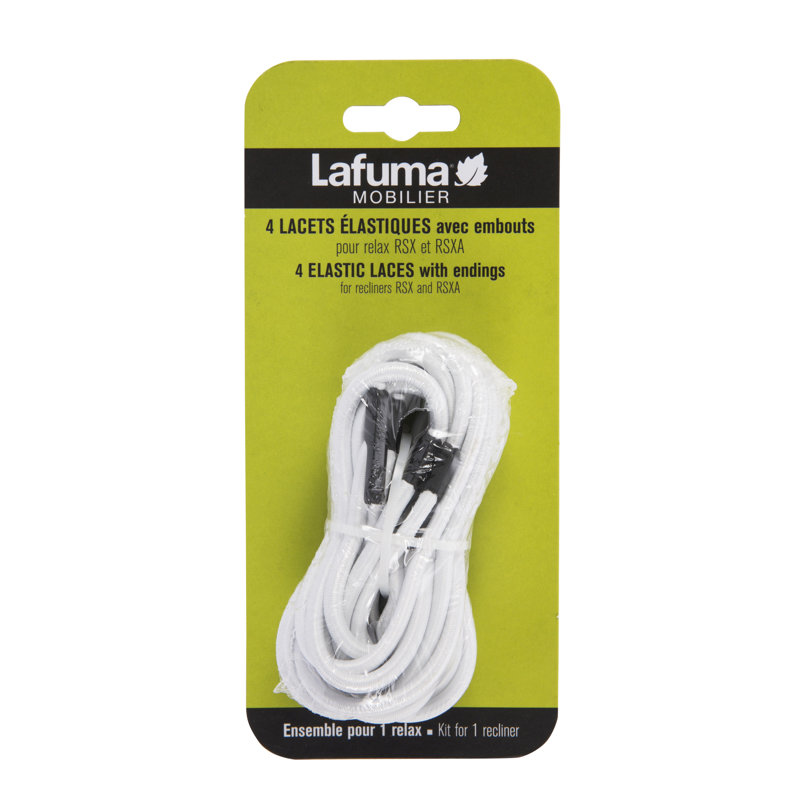 Élingues de remplacement élastique lacets pour rsx, Noir