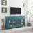 65" TV Console/ Storage Buffet Cabinet/ Sideboard With Glass Door And Adjustable Shelves/ Console Table/ Teal Blue