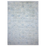 Hand Knotted Oriental Area Rug in Blue/Gray