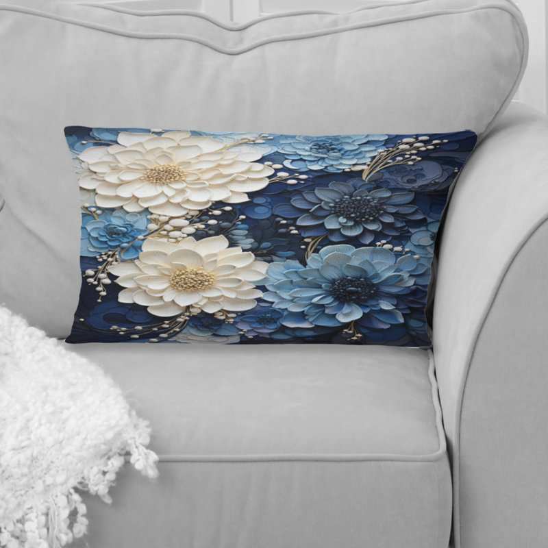 Coussin décoratif à encre liquide I - Abstract Spirals