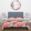 Literie corail en toile motif tropical II