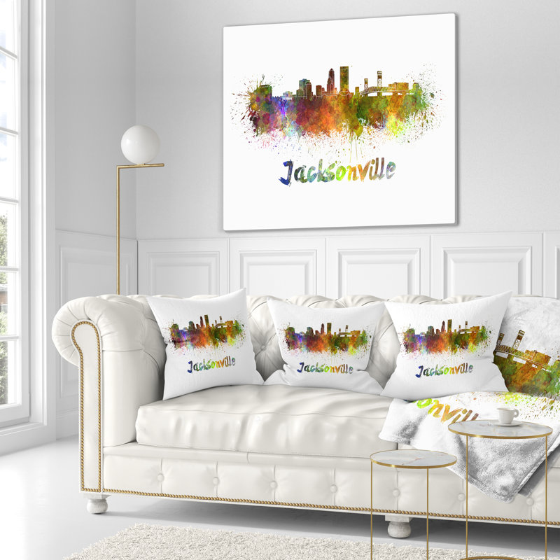 Coussin lombaire cityscape jacksonville horizon