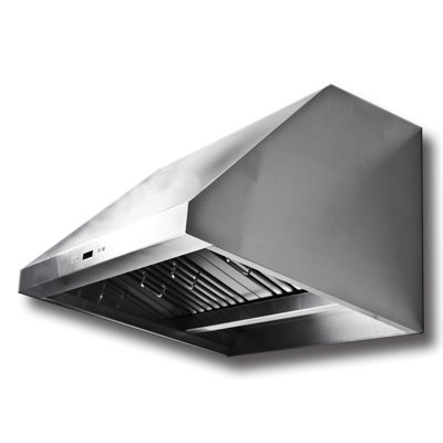 Hotte sous un meuble à conduit 48 pouces 2000 CFM en acier inoxydable brossé
