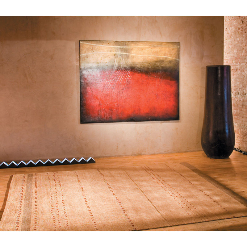 Kaibab Wool Area Rug in Beige/Brown/Red, Rectangle 8'9" x 11'6"