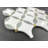 Water Jet 5" x 5" Novelty Mosaic Wall & Floor Tile