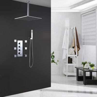 Système de douche complet avec valve brute