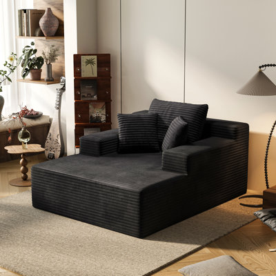 Fauteuil inclinable intérieur de 64,96 po, très grand canapé-lit rembourré, canapé moderne à assise profonde