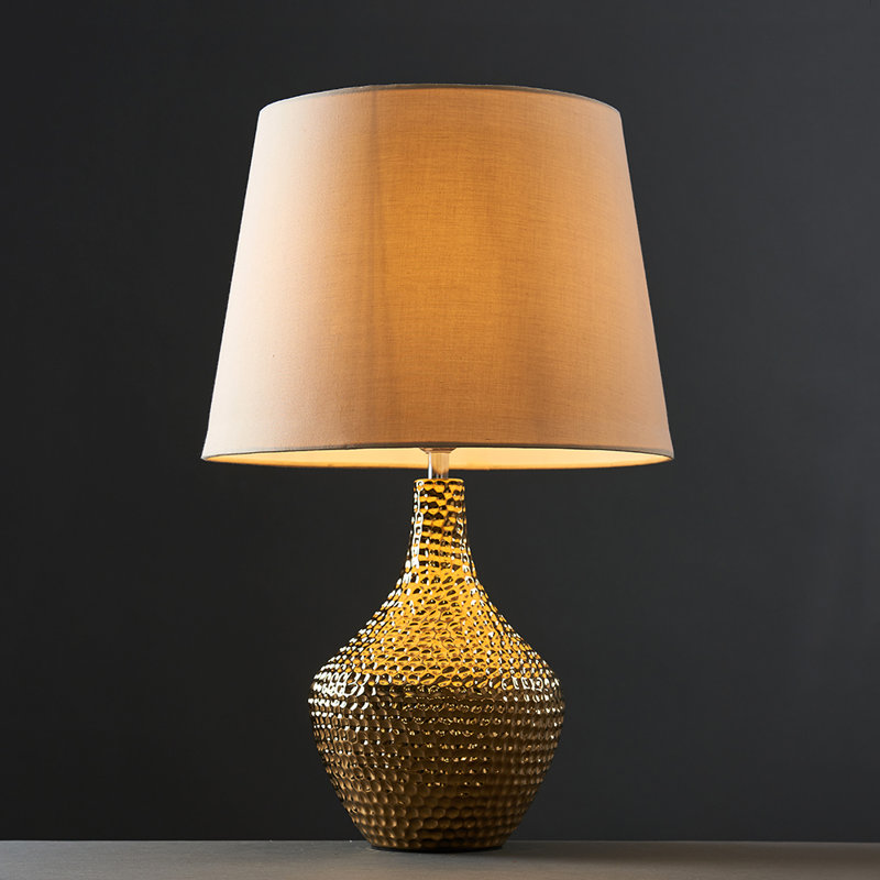 Verlene Ceramic Table Lamp, Beige