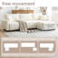 Canapé d'angle modulaire de 110 pouces, forme en L avec assise extra-large, système de traction, pouf amovible, mousse haute densité, combinaisons libres, structure robuste en métal et bois, tissu bouclé, 3 couleurs-2075899983