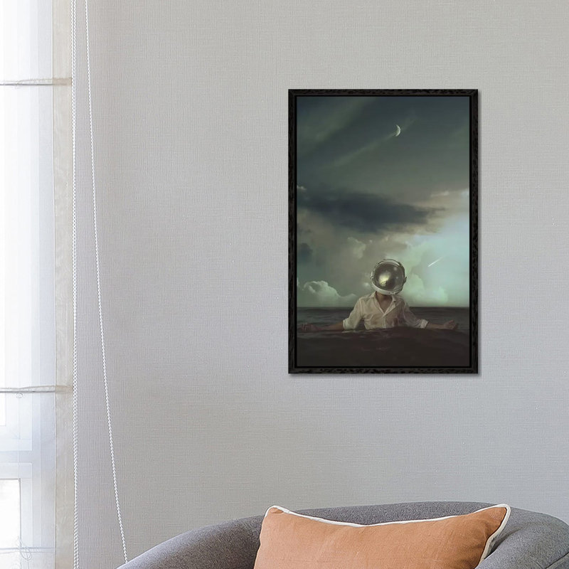 Ashore by Rob Hakemo - Print on Canvas, Black Framed, 66.04 cm H x 45.72 cm W