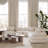 Tov Furniture Lulu Cream Boucle Modular Curved Sectional