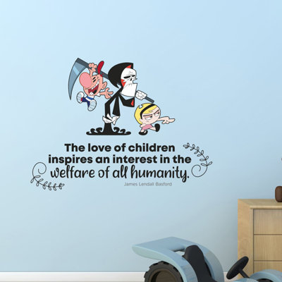 Adhésif décoratif en vinyle humanité Billy Mandy Grim quote