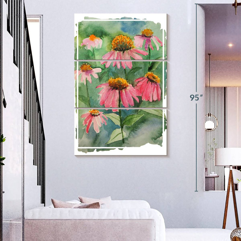 Harnek Coneflower Garden, 74" H x 48" W