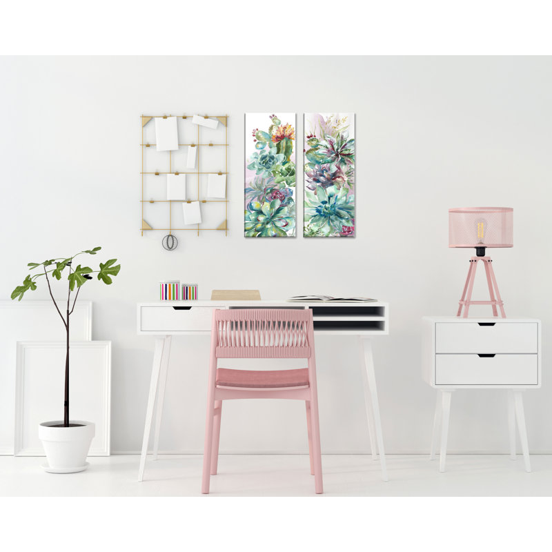 2 - Pieces Farmhouse / Country, 6" H x 18" W x 0.75" D, Wrapped Canvas