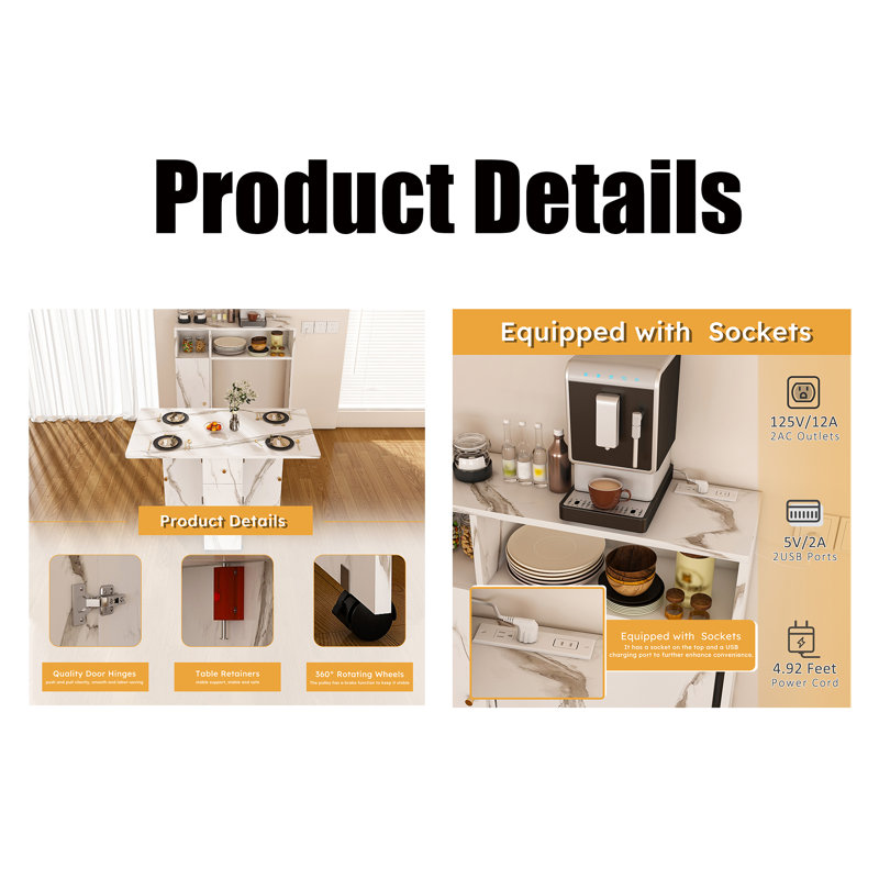 Multifunctional Folding Dining Table
