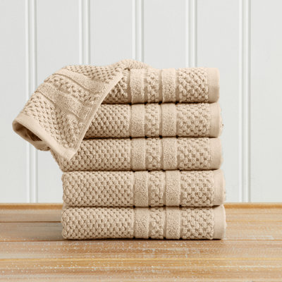 Ensemble de serviettes 100% coton à carreaux