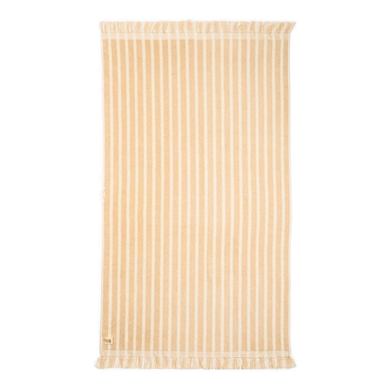 Beach Towel, Monaco Natural Stripe