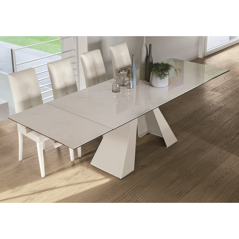 Weatherhill Metal Base Dining Table, White, White