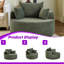 Fauteuil-lit moelleux de 50 po L en velours côtelé simple sans assemblage requis-1843446591