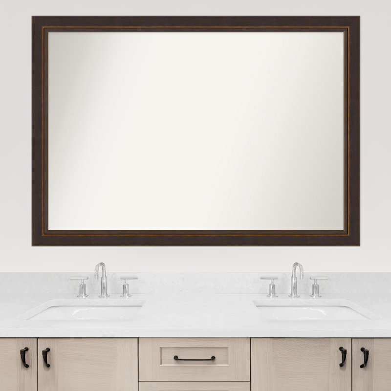 Ramsses Solid Wood Wall Mirror, 35.5" x 50.5", Rectangle