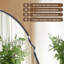 Miroir de salle de bain ovale contemporain Cadre en acier inoxydable-706368308-711187951