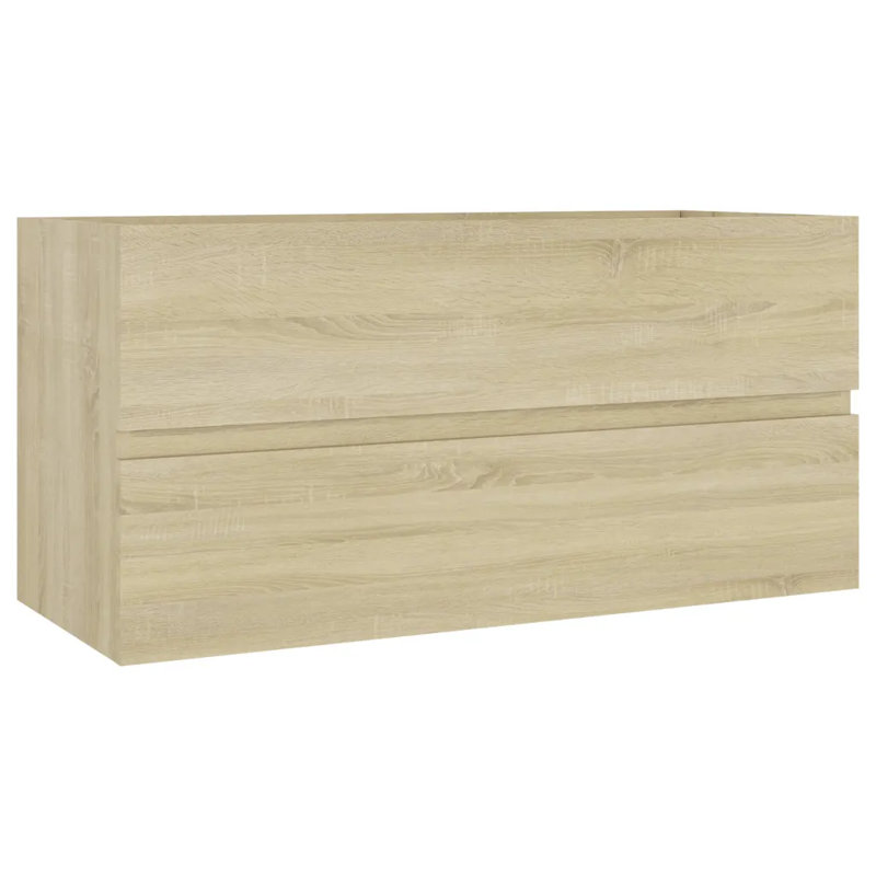 Dellen 90cm Single Bathroom Vanity Base Only, Sonoma Oak