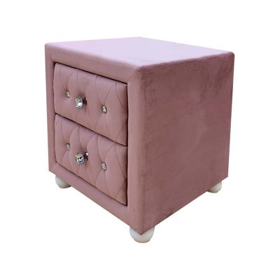 Sahily 2 - Drawer Nightstand in Pink