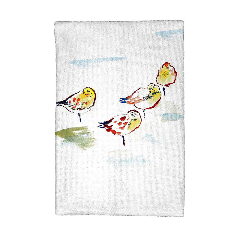 Serviette de thé à quatre sanderlings
