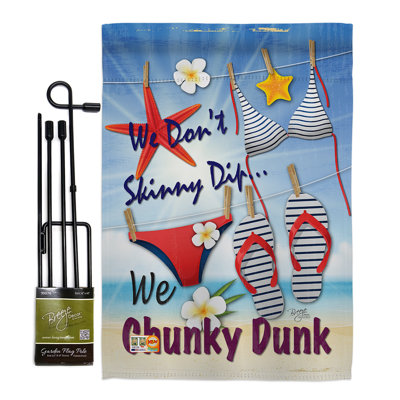Double Sided 18.5'' H x 13'' W Polyester Flag Set