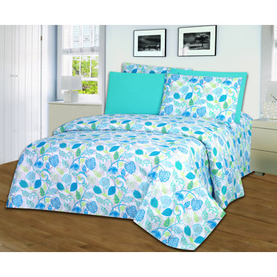 Microfiber Floral Fitted Sheet