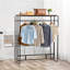 Garment Storage Rack with Shelf