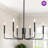 Roxsanne 6 Light Dimmable Classic / Traditional Chandelier Rustic Linear Candle-Style Kitchen Island Light Fixture-400281903-364436818