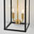 2-light Outdoor Wall Lantern With Clear Glass Shade-1232071209