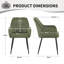 Chenille Fabric Dining Chair-667873209