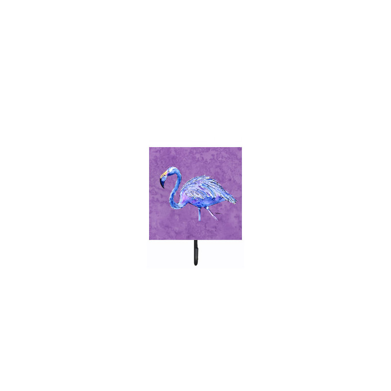 Porte-laisse flamant rose et crochet mural