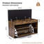 Leather Upholstered Bench with Shoe Storage