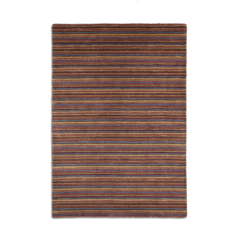 Season Striped Wool Area Rug, Runner 70 x 240cm