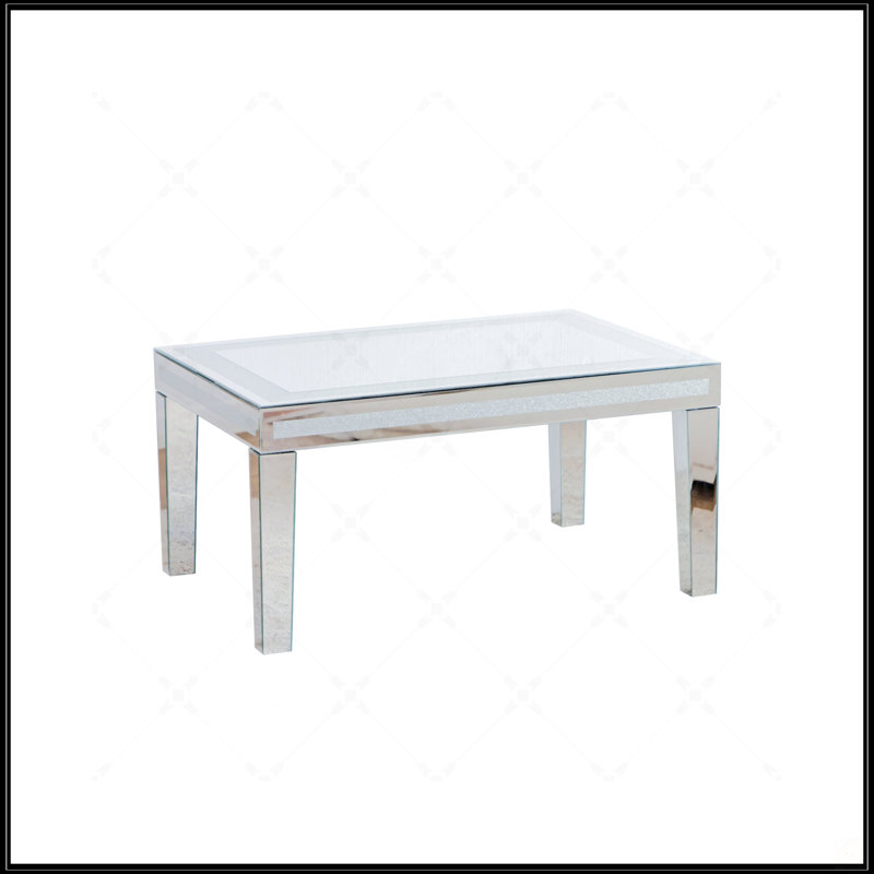 Table basse argentée