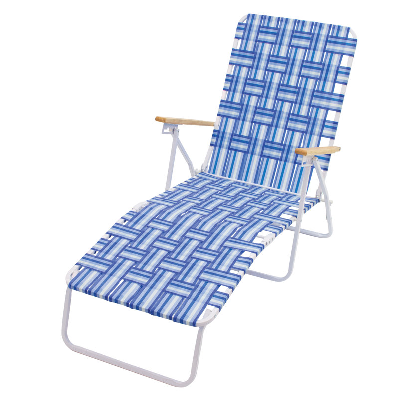CHAISE EN ACIER EN ACIER - BLEU / BLANC