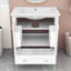 Meuble-lavabo sur pied simple en céramique 30 po Nadira-1040167200