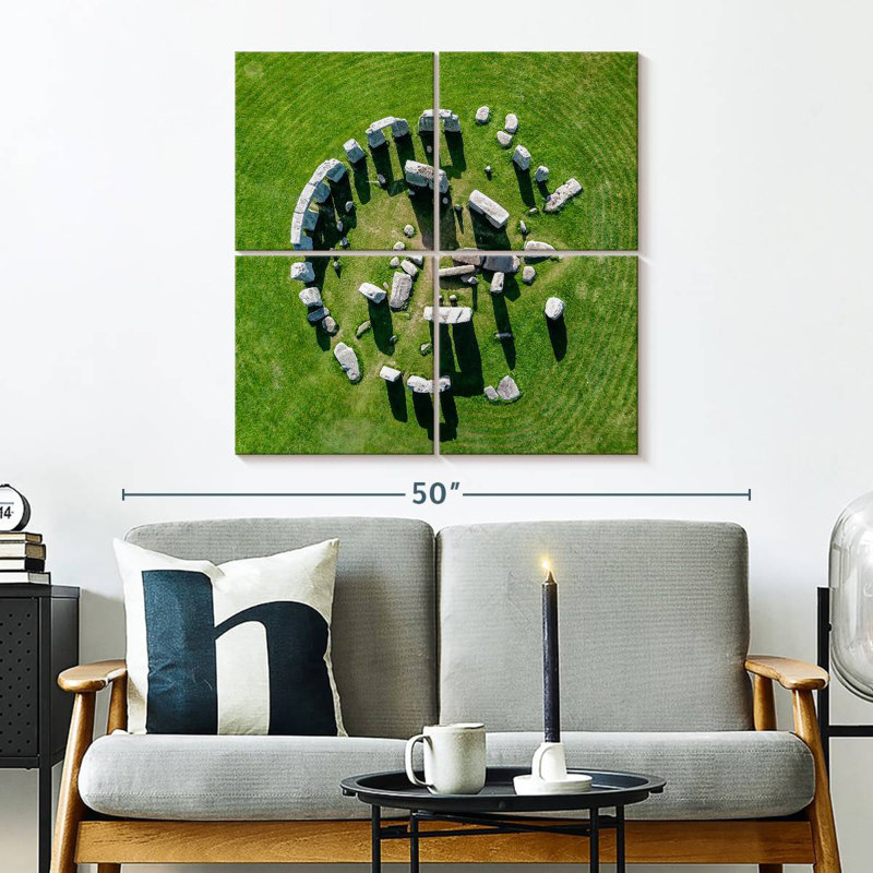 Nicci Stonehenge d'en haut, H 32 po x l 32 po