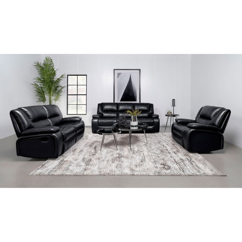 Fauteuil inclinable noir Elodie, Noir
